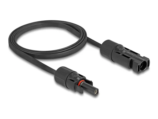 DELOCK DL4 Solar Flachbandkabel 1m schw