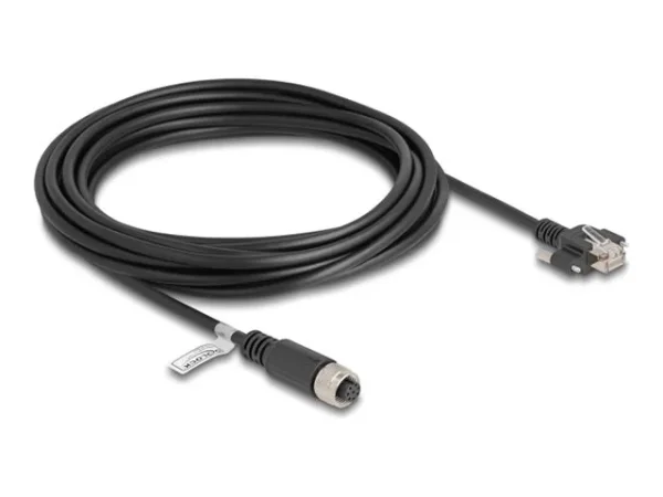 DELOCK M12 Kabel A-kodiert 8 Pin 5 m