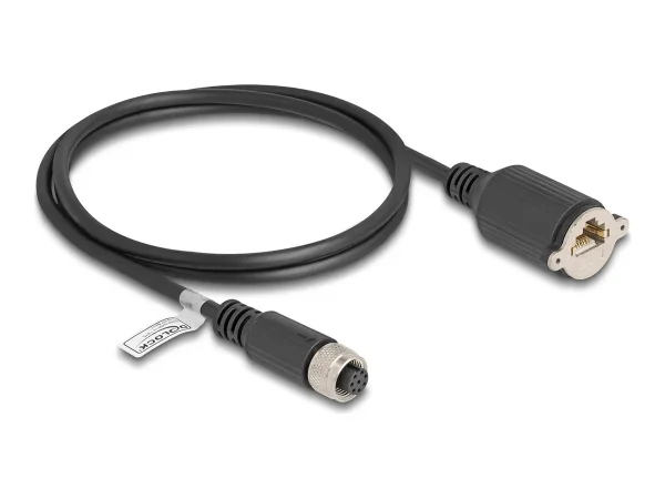 DELOCK M12 Kabel A-kodiert 8 Pin 1 m