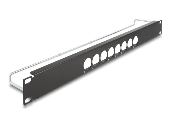 DELOCK 48,26cm D-Typ Patchp 8Port mittig