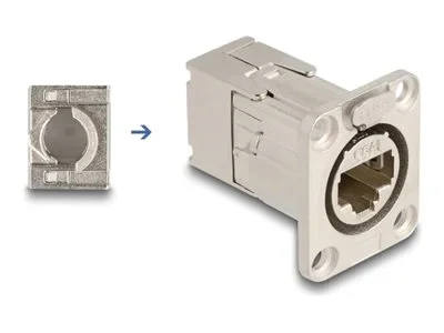 DELOCK D-Typ RJ45 Einbaubuchse mit LSA