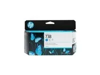 HP 738 130-ml Cyan DesignJet Ink Cartrid