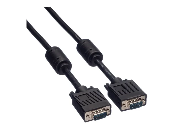 ROLINE Monitor-Kabel mit Ferritkern 3m