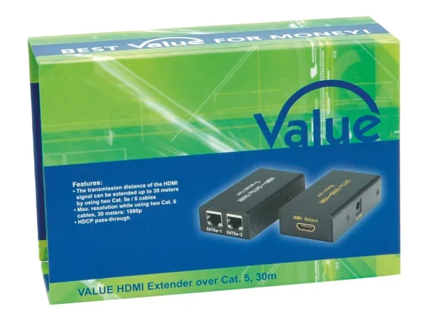 VALUE HDMI Verlängerung über Pair 25m