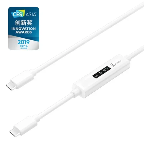 USB-C Dynamic Power Meter Charging Cable to USB-C