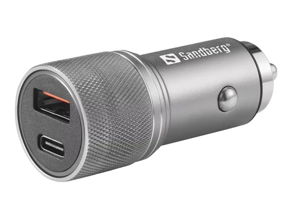 SANDBERG Car Charger 1xQC3.0+1xUSBC 48W