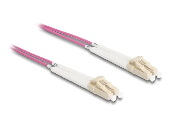 DELOCK LWL Kabel LC Duplex OM4 2m