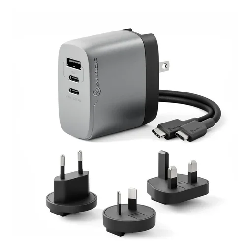 3X67 Rapid Power 67W Multi Country Gan Charger - Space Grey
