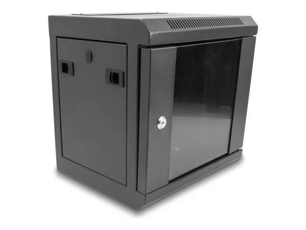 DELOCK 10 Netzwerkschrank Glastür 6 HE