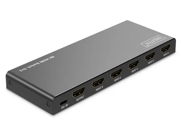 DIGITUS 5x1 HDMI Switch 8K/60Hz 4:4:4
