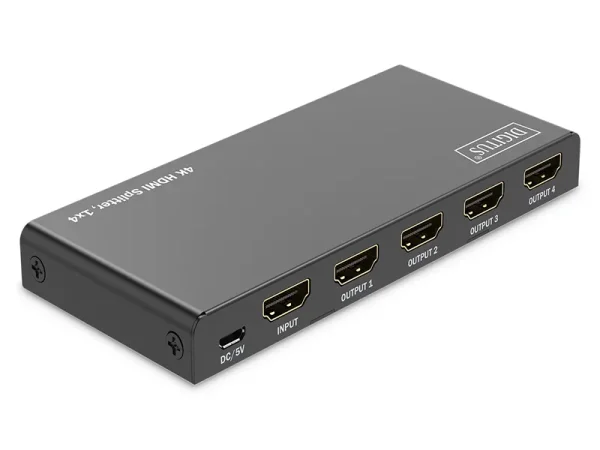 DIGITUS 1x4 HDMI Splitter 4K/60Hz HDCP