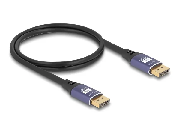 DELOCK DisplayPort Kabel 8K 60Hz 1m flie