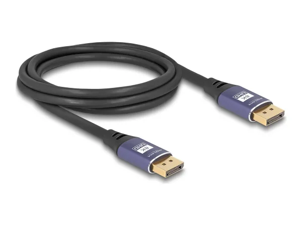 DELOCK DisplayPort Kabel 8K 60Hz 2m flie
