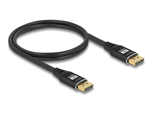 DELOCK DisplayPort Kabel 8K 60Hz 1m schw