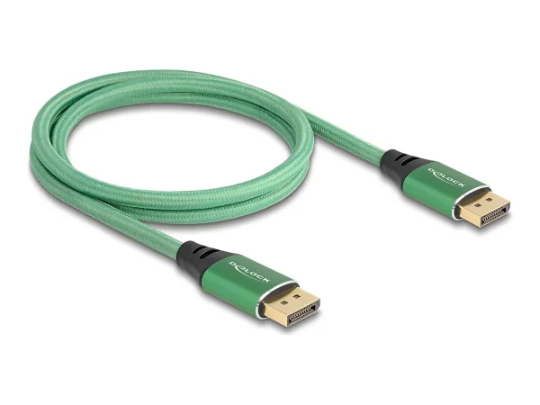 DELOCK DisplayPort Kabel 16K 60Hz 1m gru