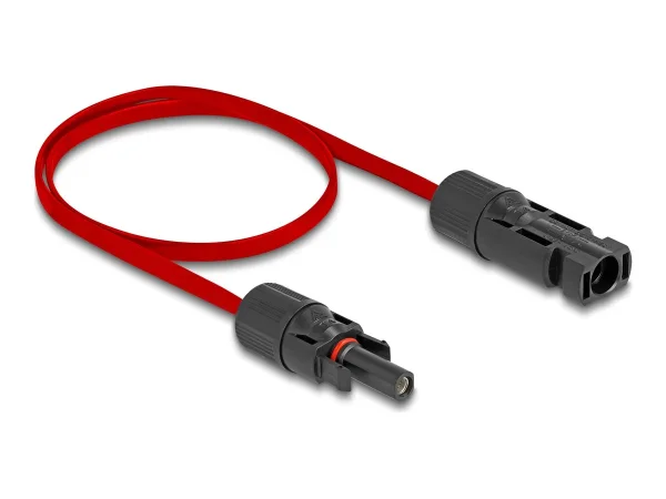 DELOCK DL4 Solar Flachbandkabel 60cm rot