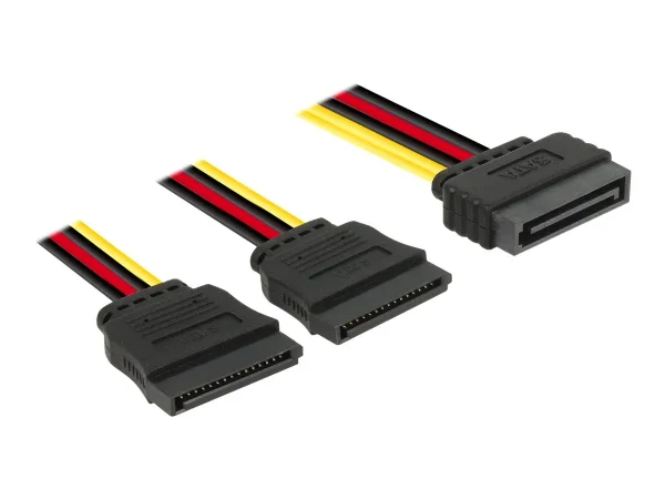 DELOCK Kabel Power SATA 15 Pin > 2x SATA