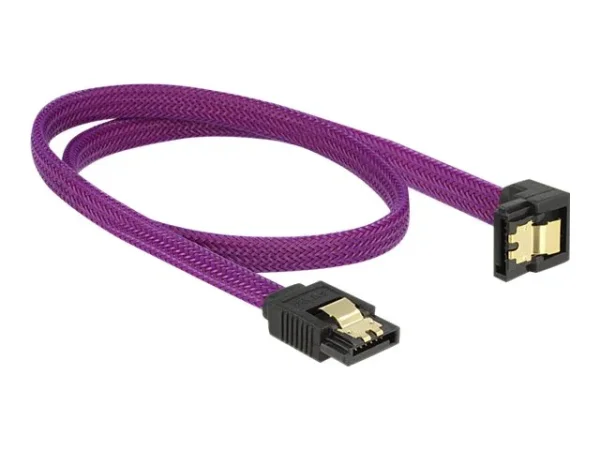 DELOCK SATA 6 Gb/s Kabel 50cm violett