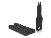 LINDY RJ45 Port Schlösser SCHWARZ 10 St
