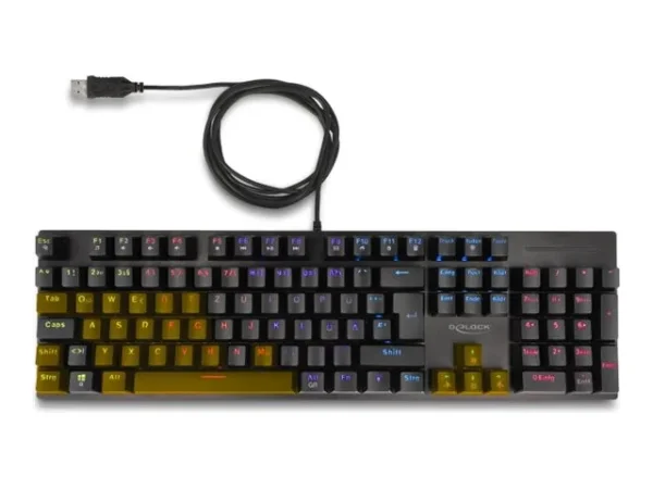 DELOCK Mechanische USB Gaming Tastatur