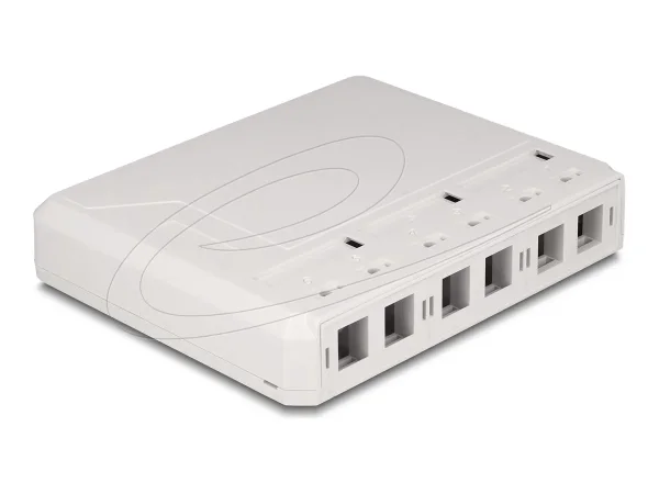 DELOCK Keystone Leergehäuse 6 Port fur