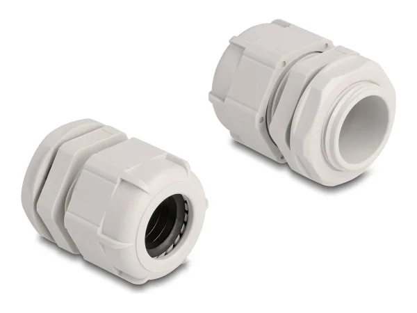 DELOCK Kabelverschraubung M25 10 St grau