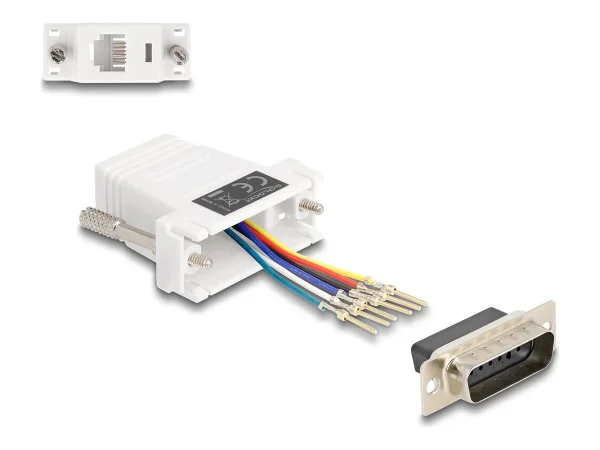 DELOCK D-Sub 15 Pin Stecker zu RJ12 Buc
