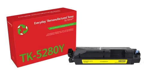 Everyday Remanufactured Toner Yellow Replaces Kyocera TK-5280Y