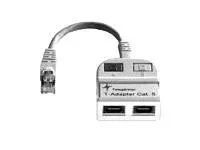 TELEGÄRTNER T-Adapter Ausgang 2x10Base-T