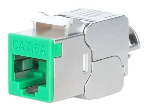 INT Cat6a 10G STP Keystone-Modul grün