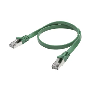 CAT.7/BASIC RJ45<>RJ45 Flachk. gn 5,00m