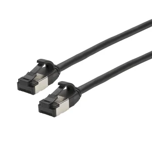 CAT.8.1 SLIM RJ45<>RJ45 schwarz 10,0m