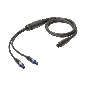 L/S Spleisskabel, schwarz, 10,00m