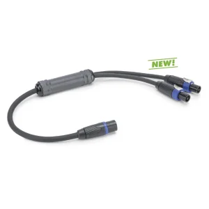 L/S Spleisskabel, schwarz, 20,00m