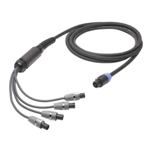 L/S Spleisskabel, schwarz, 10,00m