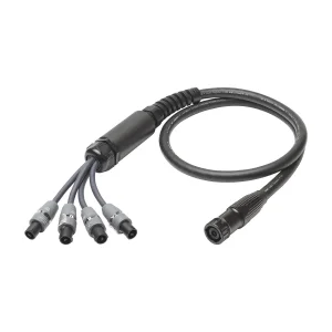 L/S Spleisskabel, schwarz,  5,00m