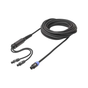 L/S Spleisskabel, schwarz, 10,00m