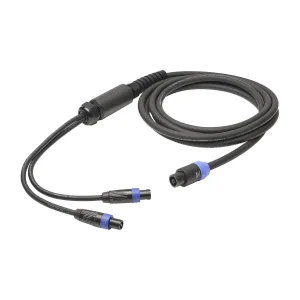 L/S Spleisskabel, schwarz,  5,00m