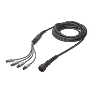 L/S Spleisskabel, schwarz, 10,00m