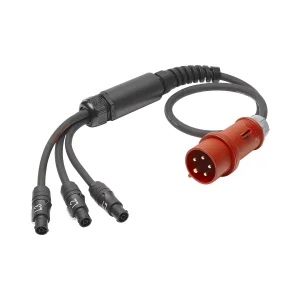 Netzkabelspleiss Titanex, schwarz,  5,00