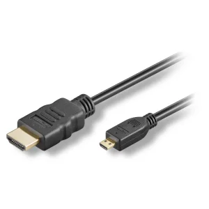 HDMI male<>HDMI micro male, 19-pol, 2,0m
