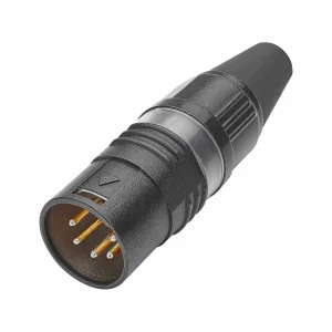 HICON-XLR Kabel-Stecker 5-pol PRO+ sw