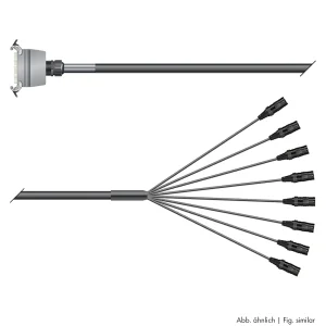 Multicorekabel Quantum, schwarz,  2,00m