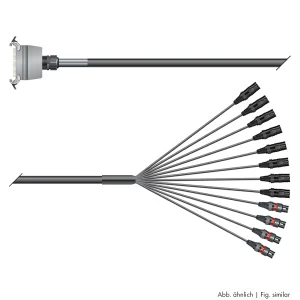 Multicorekabel Quantum, schwarz, 10,00m