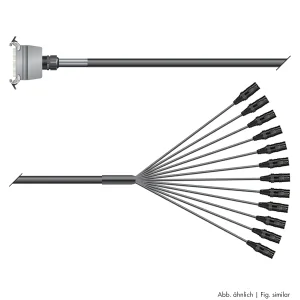 Multicorekabel Quantum, schwarz, 10,00m