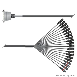 Multicorekabel Quantum, schwarz,  6,00m