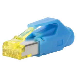 HIROSE RJ45 CAT.6A Steckverbinder blau