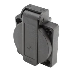 Power-Einbaudose black UK-Version IP54