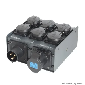 Schukoverteiler 6fach, CEE3 16A, FR