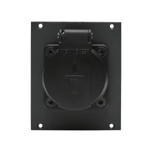 SYSBOXX-Modul 2HE 2BE, Schuko Deckel SW